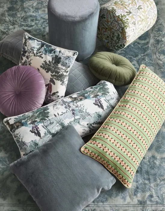 Jade green cushions store