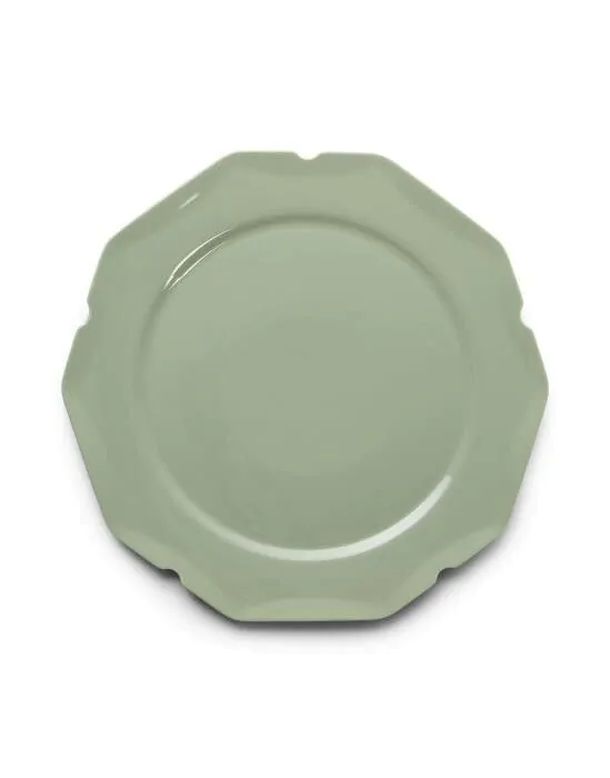 Essenza Sculpture Serving plate Stone green 34 cm