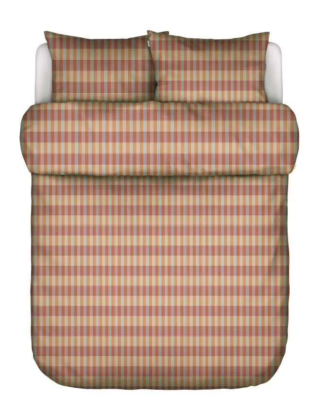 Marc O'Polo Hillan Dark coral Duvet cover 200 x 220 cm
