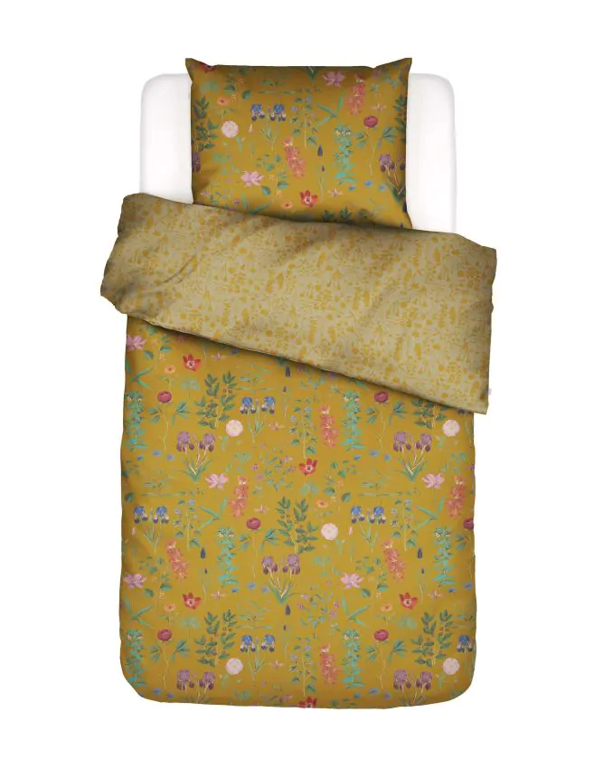 ESSENZA Marigold Flower ochre Duvet cover 135 x 200 cm