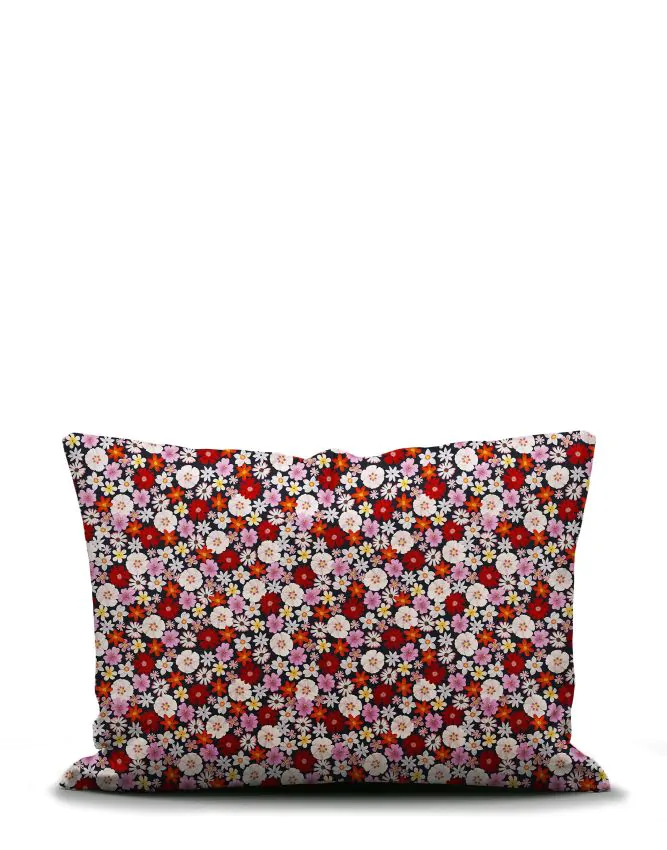 ESSENZA & CO Mellow Millesfleurs Black Pillowcase 60 x 70 cm
