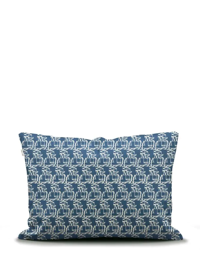 Marc O'Polo Monogram Space blue Pillowcase 40 x 80 cm