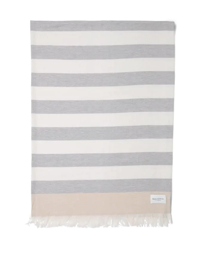 Marc O'Polo Per Neutral Grey / Off White Plaid 130 x 170 cm