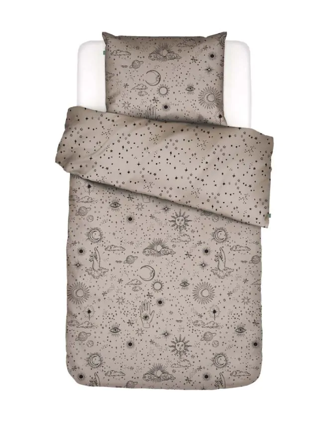 Covers & Co That's the spirit Taupe Duvet cover 135 x 200 cm