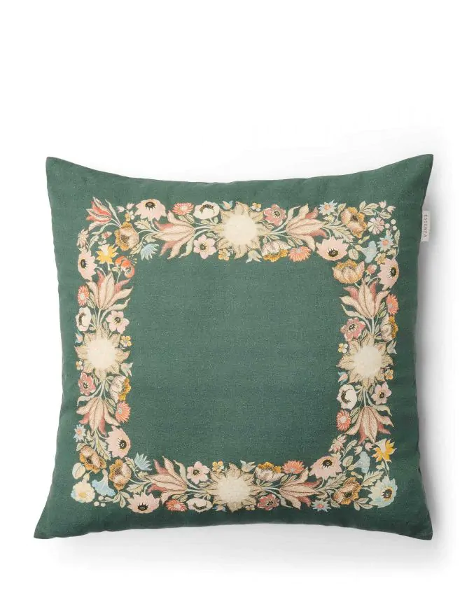 ESSENZA Veroniq Balsam green Cushion 50 x 50 cm