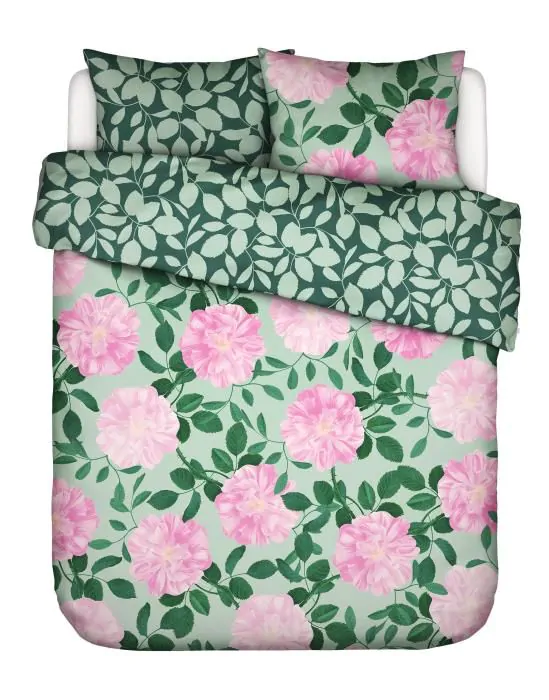 ESSENZA & CO Bloom with a view Misty green Duvet cover 240 x 220 cm