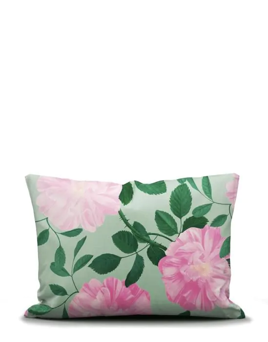 ESSENZA & CO Bloom with a view Misty green Pillowcase 60 x 70 cm