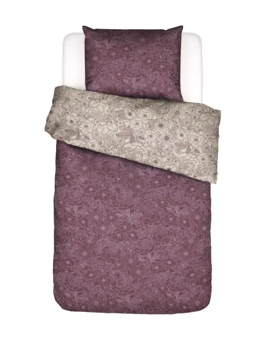 ESSENZA Camille plum wine Duvet cover 135 x 200 cm