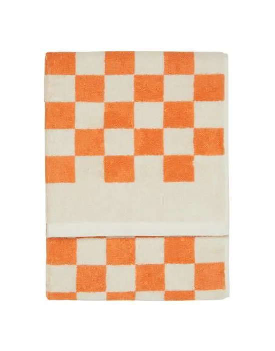 Marc O'Polo Checker Melon Towel 50 x 100 cm