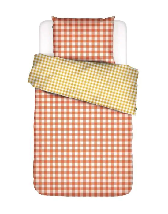 ESSENZA & CO Checking-in Orange Duvet cover 140 x 220