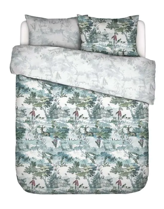 ESSENZA Colette Pure White Duvet cover 240 x 220 cm