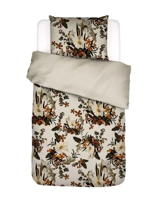 ESSENZA Daffodils Reunited Beachwood white Duvet cover 140 x 200 cm