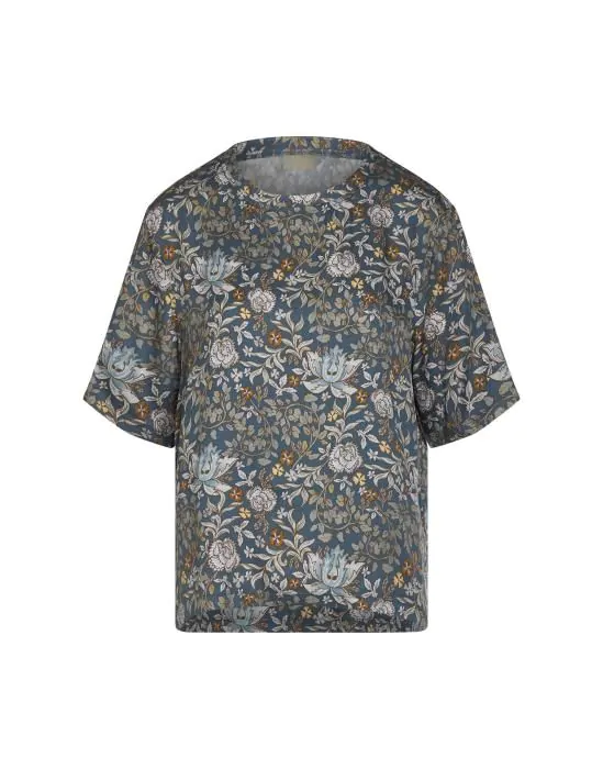 ESSENZA Emma Ophelia Blauw Top short sleeve XXL