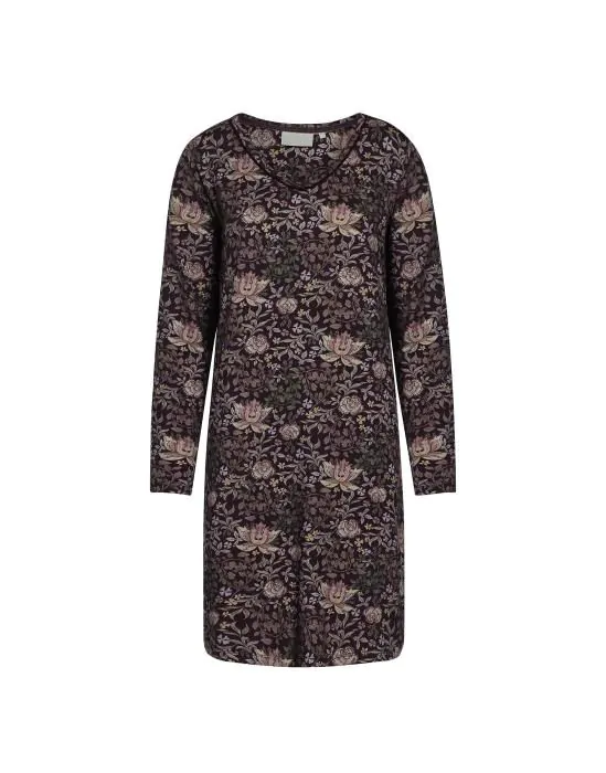 ESSENZA Emmy Ophelia plum wine Nightdress long sleeve XL