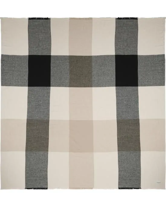 Marc O'Polo Erlend Black Plaid 200 x 200 cm