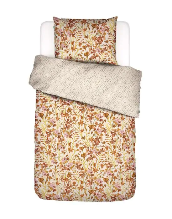 Covers & co Floral fiesta Orange Duvet cover 140 x 220