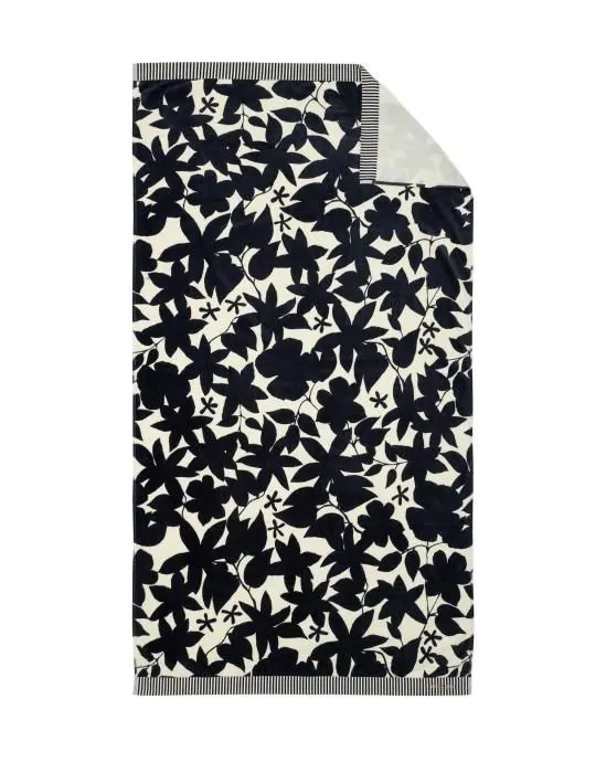 ESSENZA Imara Anthracite Beach towel 100 x 180 cm