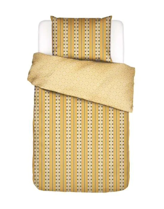 ESSENZA Iva Ochre Duvet cover 140 x 200 cm