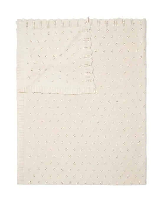 ESSENZA Knitted Ajour White Plaid 130 x 170