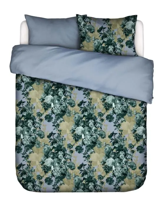 ESSENZA Leila chambray blue Duvet cover 260 x 220 cm