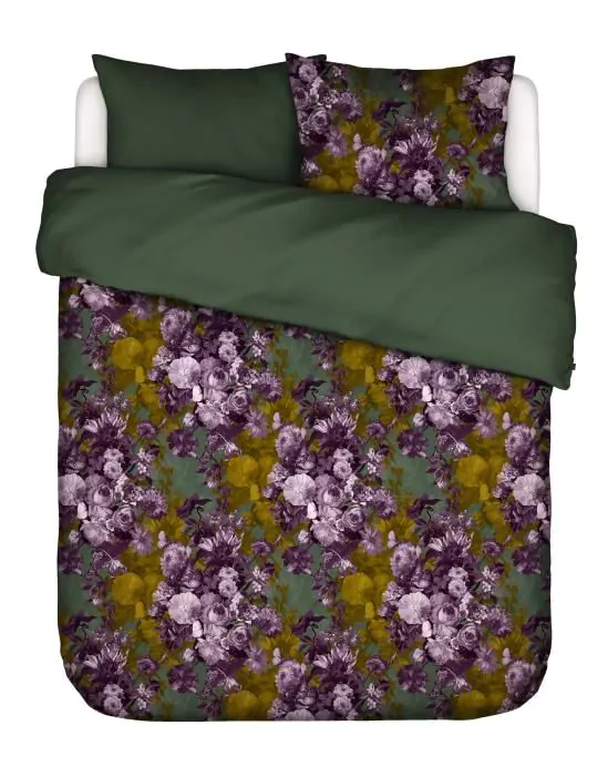 ESSENZA Leila Forest green Duvet cover 260 x 220 cm