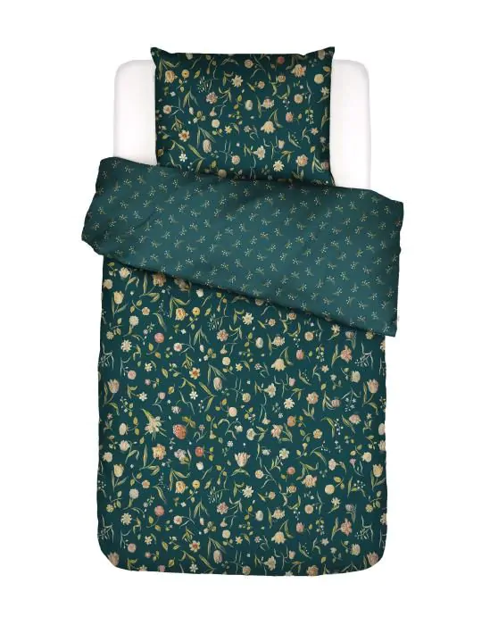 ESSENZA Odilia deep sea blue Duvet cover 140 x 220 cm