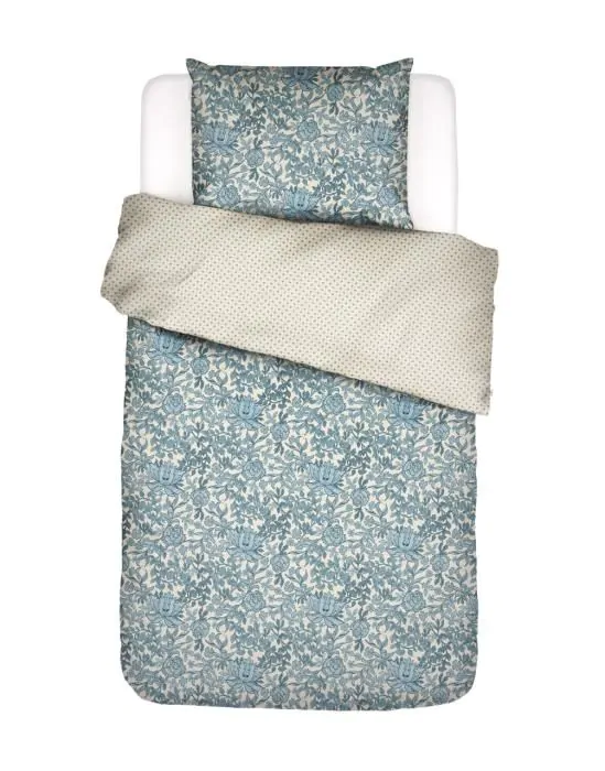 ESSENZA Ophelia Smoke blue Duvet cover 135 x 200 cm