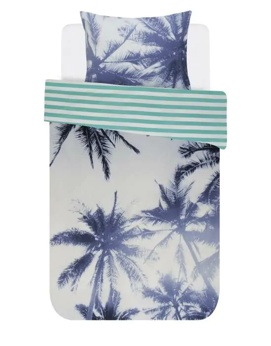 Covers & Co Palmera Blue Duvet cover 140 x 200