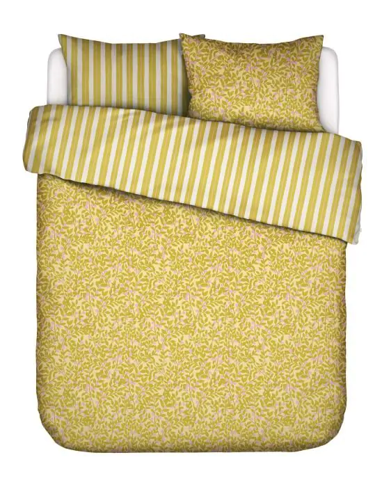 ESSENZA & CO Petite berry lemon yellow Duvet cover 200 x 220 cm
