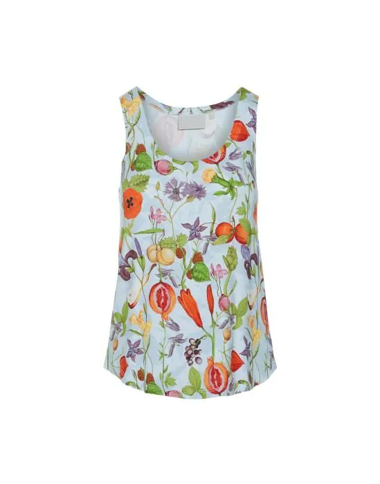 ESSENZA Shelby Phaedra Hazy Blue Top sleeveless M
