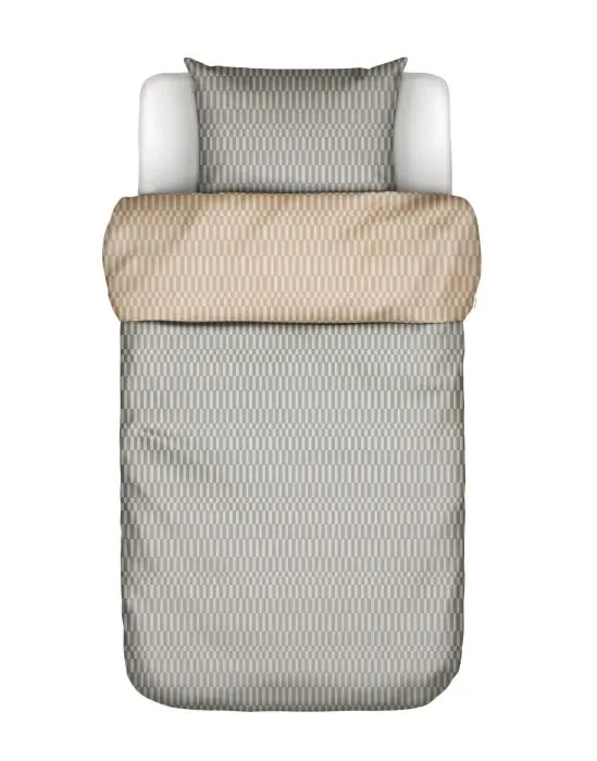 Marc O'Polo Sillia Neutral Grey Duvet cover 140 x 220 cm