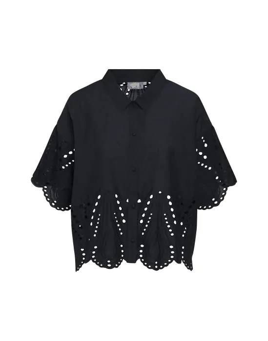 ESSENZA Suki Tilia darkest blue Pyjama top 3/4 sleeve L