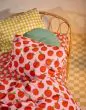 ESSENZA & CO Berry special Orange Fitted sheet 160 x 200