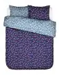ESSENZA & CO Blooming Ballet marine blue Duvet cover 200 x 220 cm