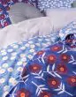 ESSENZA & CO Blooming Ballet marine blue Duvet cover 155 x 220 cm