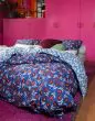 ESSENZA & CO Blooming Ballet marine blue Duvet cover 155 x 220 cm
