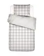 ESSENZA Chess Grey Duvet cover 135 x 200 cm