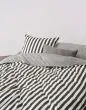 Marc O'Polo Classic Stripe Anthracite Duvet cover 155 x 220 cm
