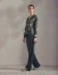 ESSENZA Elodie Marigold Slate grey Top Long Sleeve M