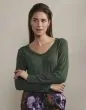 ESSENZA Eva uni Forest green Top Long Sleeve S