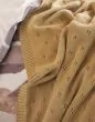 ESSENZA Knitted Ajour Yellow Plaid 130 x 170