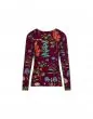 ESSENZA Luyza Marigold Burgundy Top Long Sleeve S