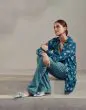 ESSENZA Nora Eliza Soft teal Trousers long XS
