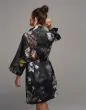 ESSENZA Sarai Fleur Festive Zwart Kimono XL