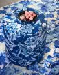 ESSENZA Yfke cobalt blue Pouf 40 cm