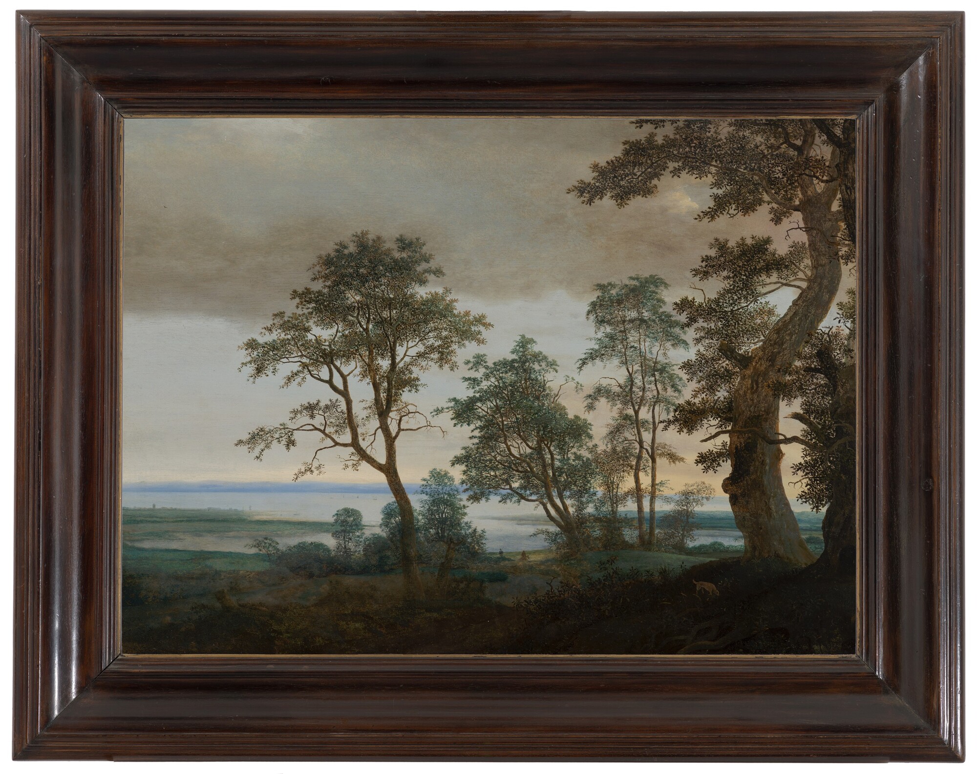 Rivierlandschap gezien door bomen - Cornelis Vroom, c. 1638