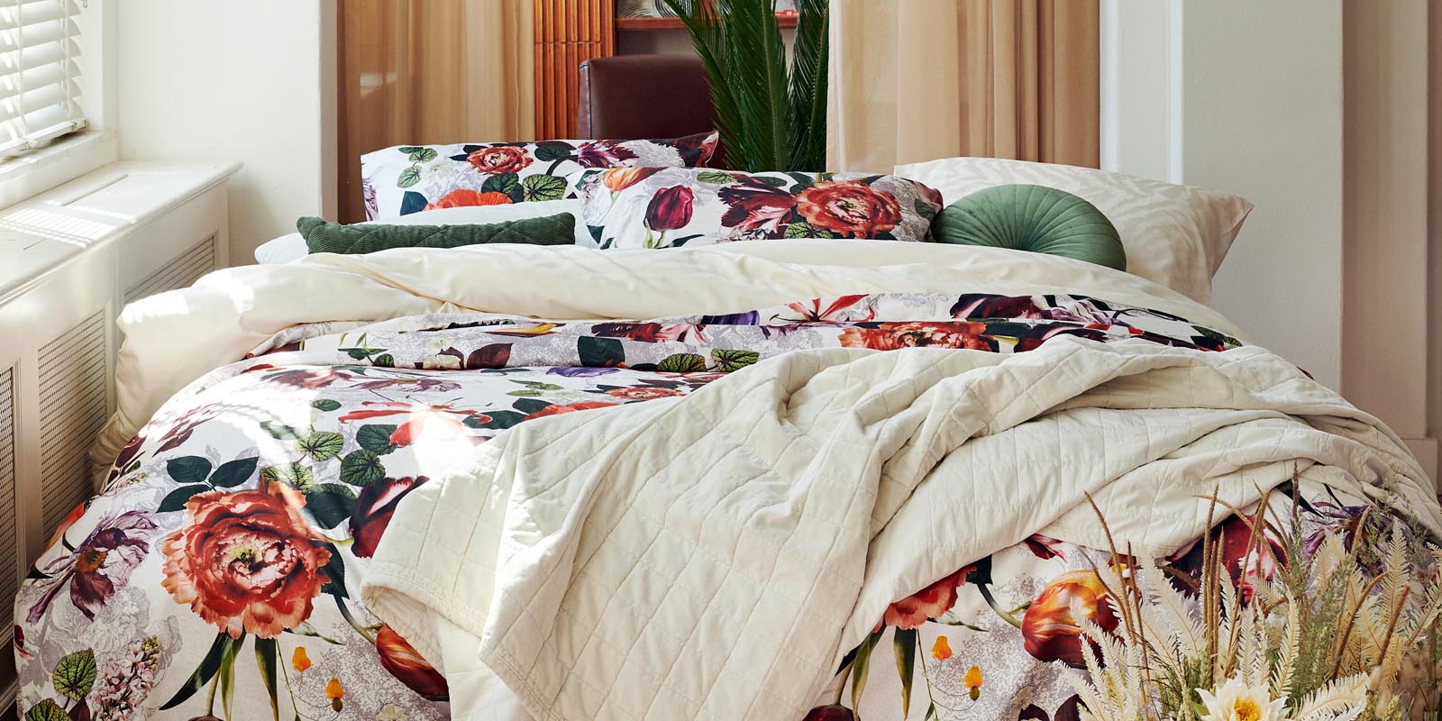 Essenza Scarlett Vanilla Duvet cover 140 x 220