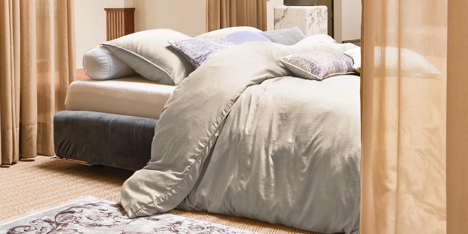 ESSENZA Minte Cement Duvet cover 135 x 200